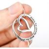 YFN Sterling Silver Always My Sister / Daughter Forever My Friend Pendant Necklace Jewelry, Birthday Jewelry Gift Necklaces for Sisters Daughter(Always My Sister Forever My Friend Necklace)