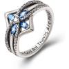 YFN Cross Ring Vintage Tone Sterling Silver With God All Things Are Possible CZ Band Rings Size 6-10(Sterling Silver)