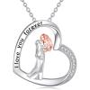 YFN Dog Pendant Necklace for Women 925 Sterling Silver Pet Animal Memorial Jewelry Gifts for Dogs Lovers(Silver Dog Necklace)