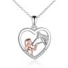 A- White Horse Necklace
