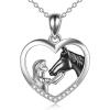 Black Horse Necklace