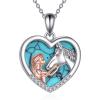 Turquoise Horse Necklace