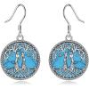 Silver-Turquoise Sister Earrings