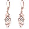Rose Gold Celtic Earrings