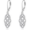 Silver-Infinity Celtic Earring