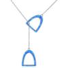 Blue Opal Horse Necklace