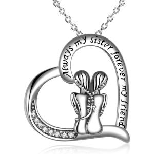 YFN Sterling Silver Tree of Life Abalone/Turquoise Pendant Necklace – Sister Gift for Birthday or Any Occasion(Sister Jewelry for Sister)