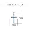 YFN Cross Necklace Sterling Silver Turquoise Cross Pendant Religious Jewelry Gifts for Women Men