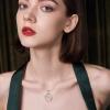 YFN Fox Necklace for Women Sterling Silver Fox Pendant Jewelry Gifts for Women(Fox Reading Book Necklace)