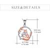 YFN Fox Necklace for Women Sterling Silver Fox Pendant Jewelry Gifts for Women(Fox Reading Book Necklace)