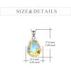 YFN Honey Bee Necklace Sterling Silver Bumblebee Charm Necklaces Jewelry Queen Bumble Bee Pendant for Women 18 Inch