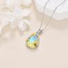 YFN Honey Bee Necklace Sterling Silver Bumblebee Charm Necklaces Jewelry Queen Bumble Bee Pendant for Women 18 Inch