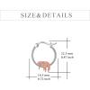 YFN Sloth Earrings for Women Sterling Silver Small Cute Earrings Huggie Hoop Earrings for Sensitive Ears Sloth Jewelry Gifts for Daughter