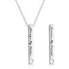 Sterling Silver Bar Necklace – Inspirational Jewelry for Women: Birthday Gifts for Sister, Friends(Always My Sister Forever My Friend-Silver Sister Christmas Gifts Sister Necklaces gift for Sister)