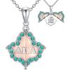Sterling Silver Sunflower Locket Necklace You Are My Sunshine Engraved Pendant Necklaces Anniversary Jewelry for Her(AKA)