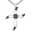 YFN Sport Necklace Sterling Silver Never Give Up I Can Do All Things Pendant Jewelry Sport Gifts for Women Men(Hockey Cross)