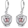 YFN Sport and Music Earrings Sterling Silver Sport Lover Music Lover Jewelry Gifts for Women Men(Baseball)