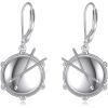 YFN Sport and Music Earrings Sterling Silver Sport Lover Music Lover Jewelry Gifts for Women Men(Drum)