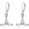 YFN Sport and Music Earrings Sterling Silver Sport Lover Music Lover Jewelry Gifts for Women Men(Hockey)
