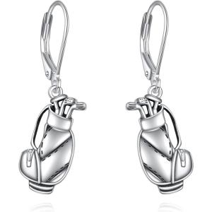 YFN Sport and Music Earrings Sterling Silver Sport Lover Music Lover Jewelry Gifts for Women Men(Golf)