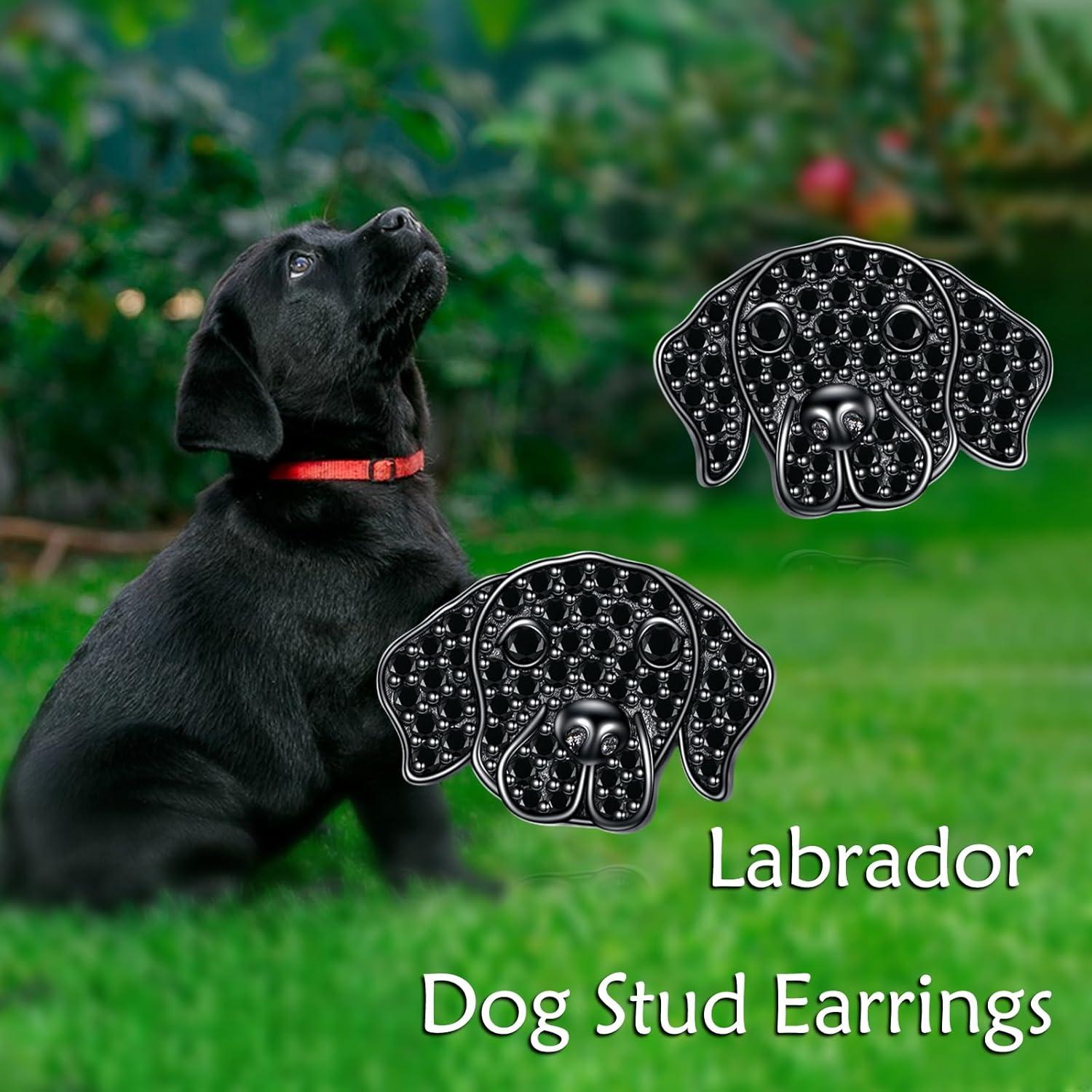 image:imageYFN Dog Stud Earrings Sterling Silver Dog Breed Earrings Jewelry Puppy Gifts for WomenLabrador
