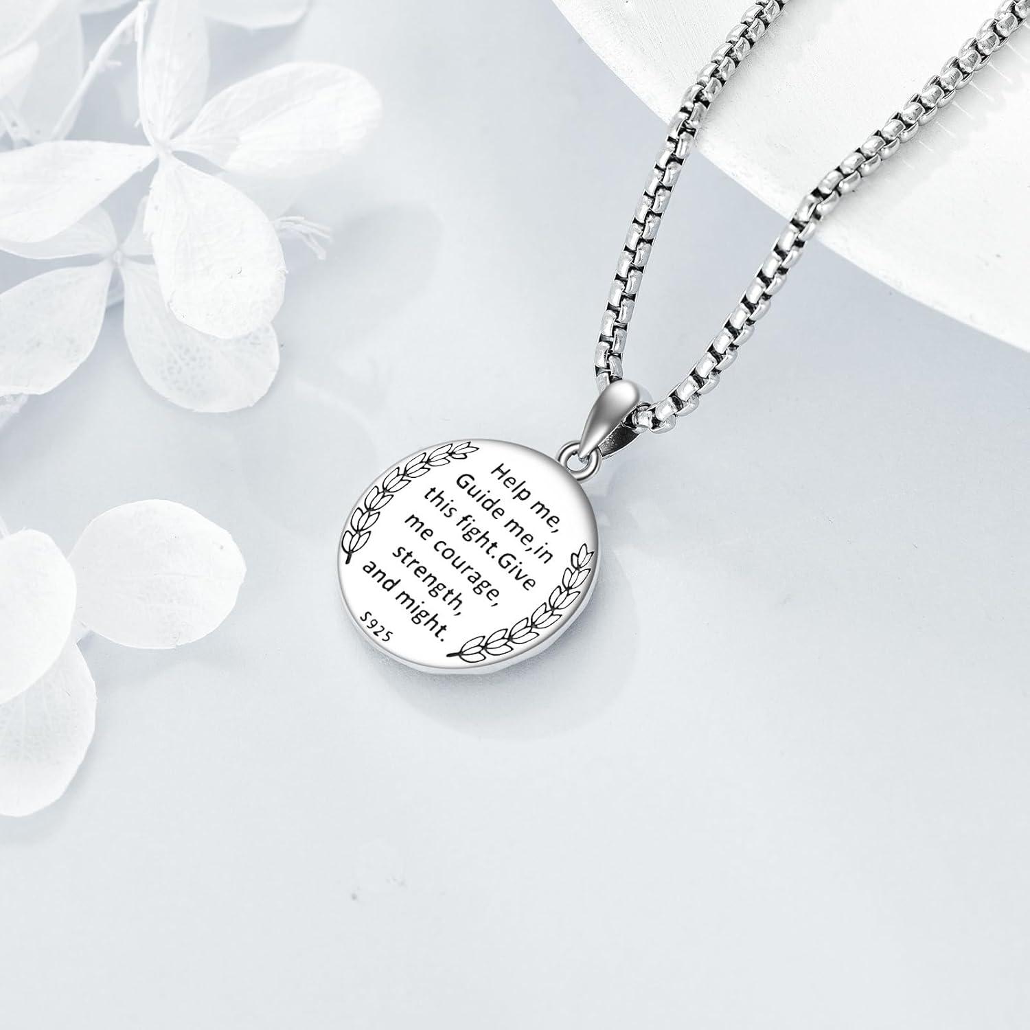 image:imageYFN Patron Saint Necklace Sterling Silver Amulet Medal Pendant Religious Protector Jewelry Gifts for Women Men09 St Peregrine