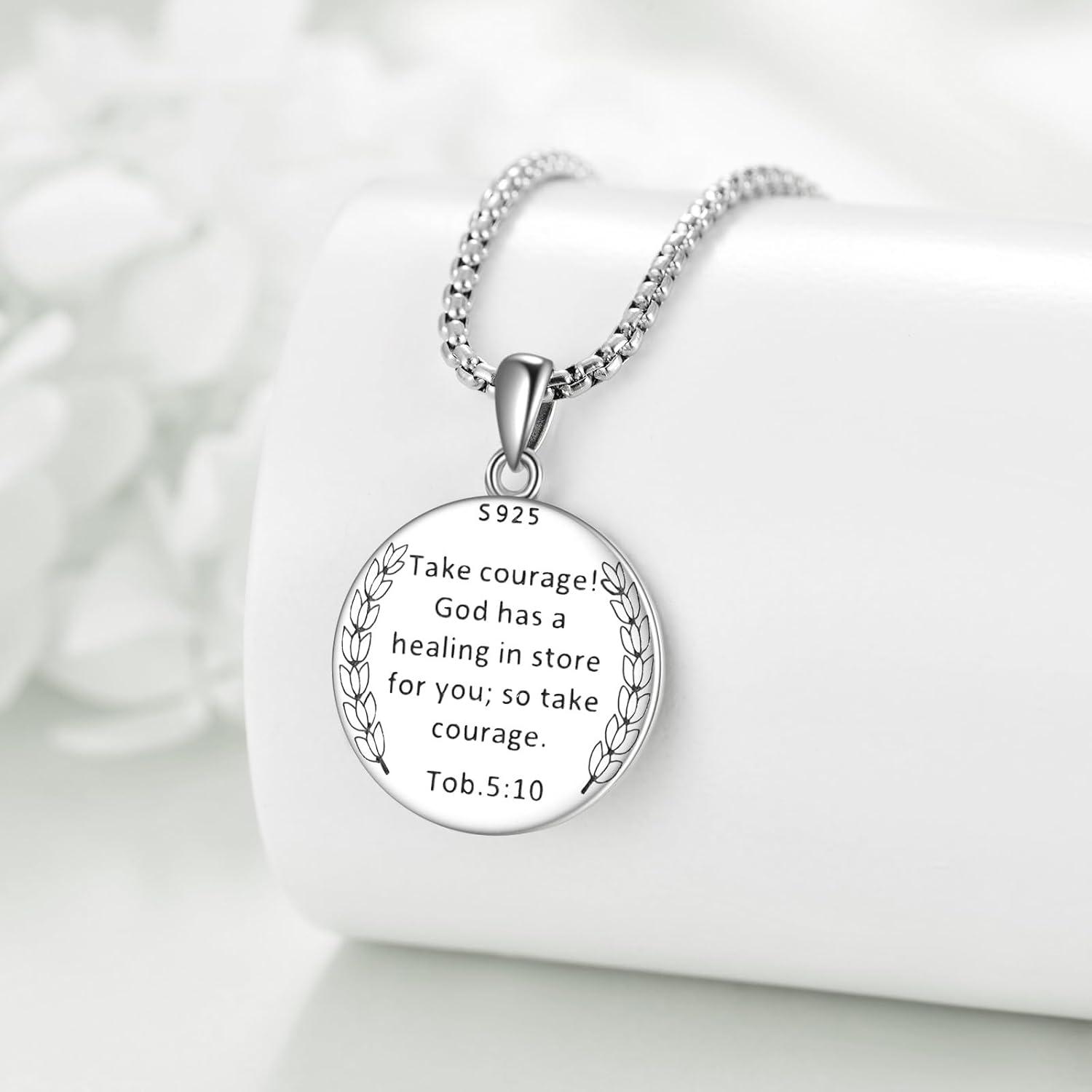 image:imageYFN Patron Saint Necklace Sterling Silver Amulet Medal Pendant Religious Protector Jewelry Gifts for Women Men10 St Raphael
