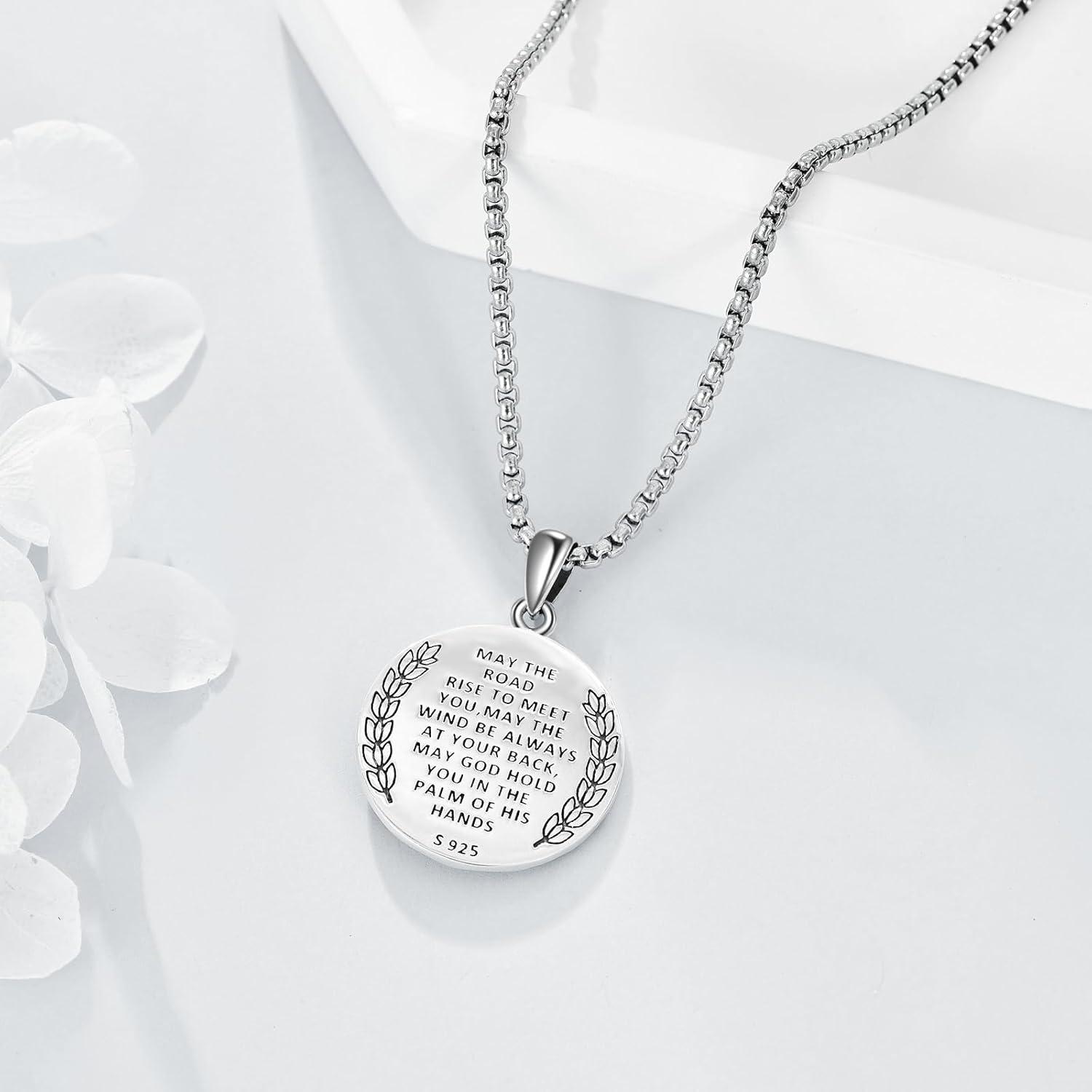 image:imageYFN Patron Saint Necklace Sterling Silver Amulet Medal Pendant Religious Protector Jewelry Gifts for Women Men20 St Patrick
