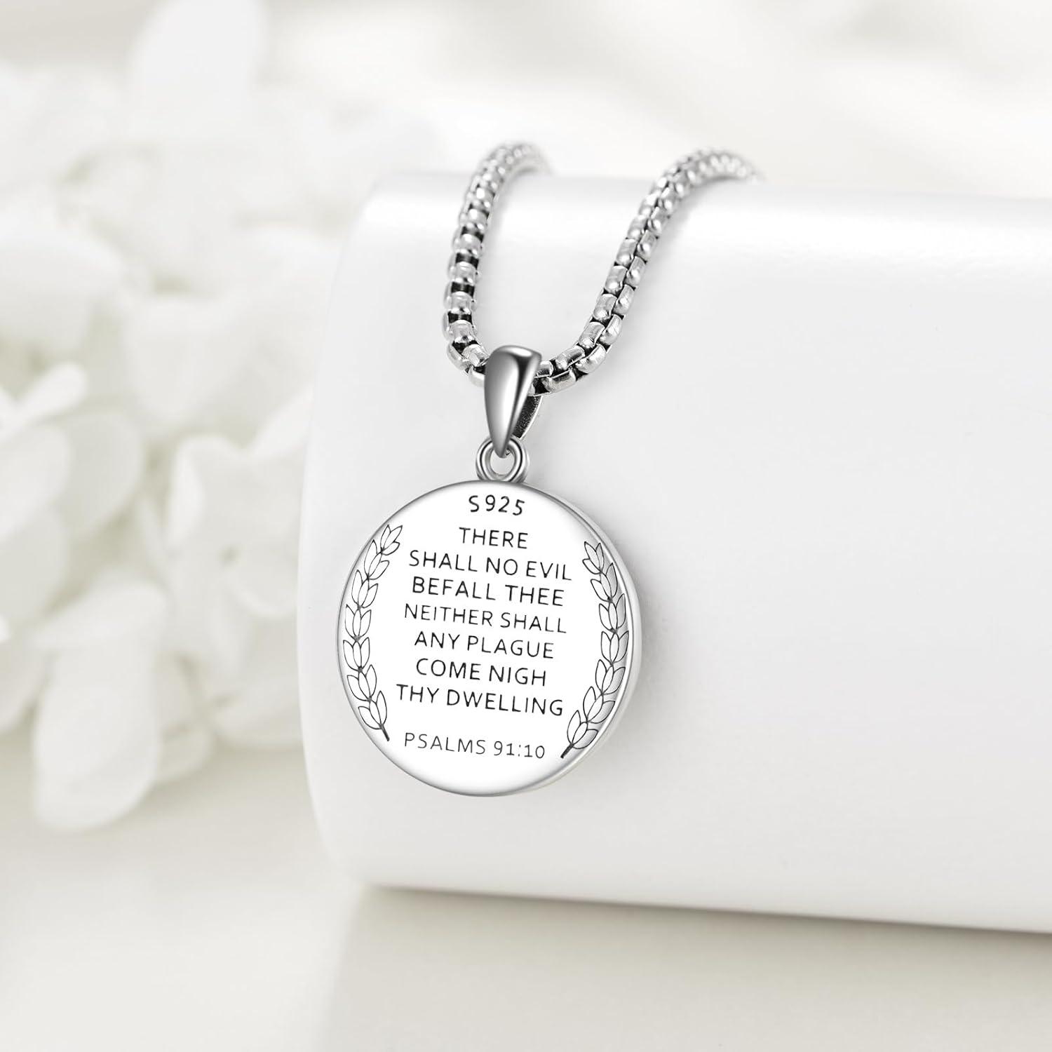 image:imageYFN Patron Saint Necklace Sterling Silver Amulet Medal Pendant Religious Protector Jewelry Gifts for Women Men23 St George