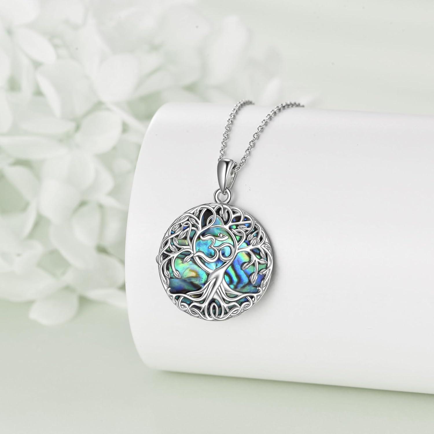 image:imageYFN Tree of Life Necklace Sterling Silver Celtic Knot Tree Pendant Jewelry Gifts for Women MenOm