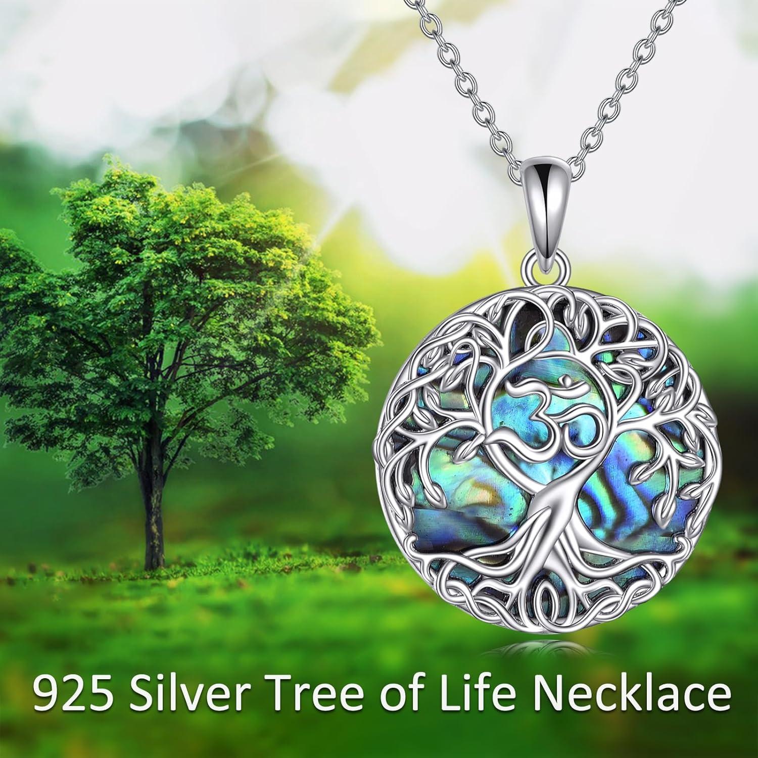 image:imageYFN Tree of Life Necklace Sterling Silver Celtic Knot Tree Pendant Jewelry Gifts for Women MenOm