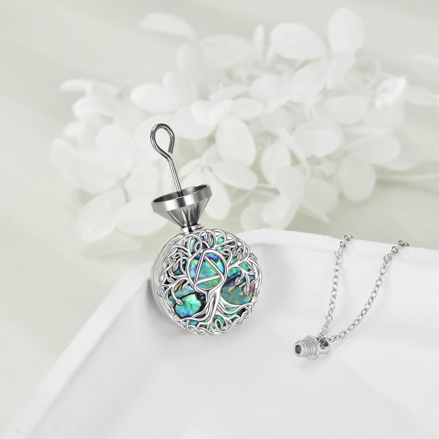 image:imageYFN Tree of Life Necklace Sterling Silver Celtic Knot Tree Pendant Jewelry Gifts for Women MenSobriety Urn