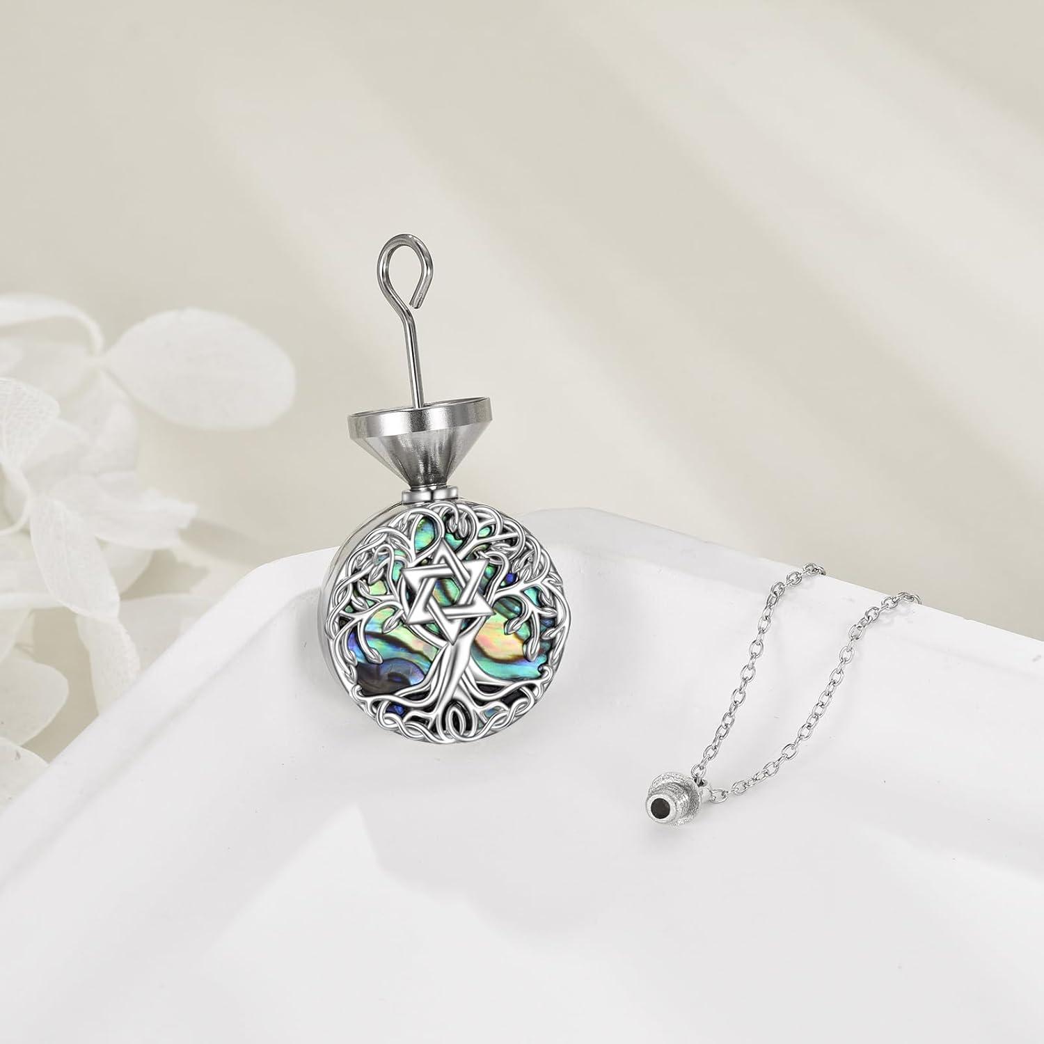 image:imageYFN Tree of Life Necklace Sterling Silver Celtic Knot Tree Pendant Jewelry Gifts for Women MenStar of David Urn