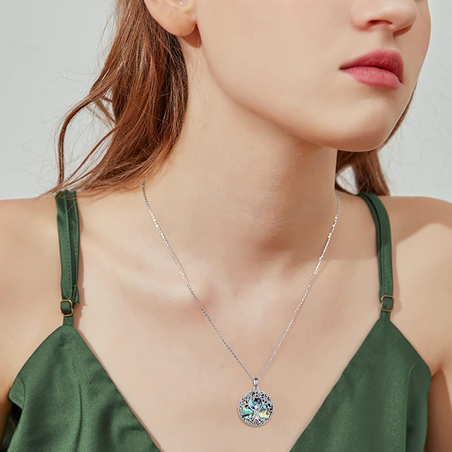image:imageYFN Tree of Life Necklace Sterling Silver Celtic Knot Tree Pendant Jewelry Gifts for Women MenYin Yang