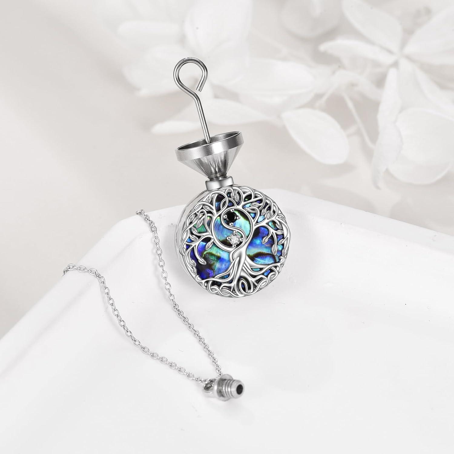 image:imageYFN Tree of Life Necklace Sterling Silver Celtic Knot Tree Pendant Jewelry Gifts for Women MenYin Yang Urn