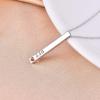 Sterling Silver Morse Code Necklace, Secret Message Jewelry Gifts for Women(BFF)