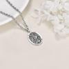 YFN 925 Sterling Silver Patron Saint Medal Necklace Amulet Necklace Protection Jewelry for Women and Men(with Gift Box)(B01 St. Michael)