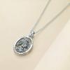 YFN 925 Sterling Silver Patron Saint Medal Necklace Amulet Necklace Protection Jewelry for Women and Men(with Gift Box)(B02 St. Michael)