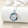 YFN Axolotl Necklace 925 Sterling Silver Mexican Axolotl Necklaces for Women Animal Pendant Funny Axolotls Embraces Jewelry Gift