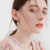 YFN Birth Month Flower Drop Dangle Earrings S925 Sterling Silver Birthday Jewelry Gifts for Women(Drop-Aprial Daisy Earrings)
