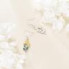 YFN Birth Month Flower Drop Dangle Earrings S925 Sterling Silver Birthday Jewelry Gifts for Women(Drop-Aprial Daisy Earrings)