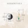 YFN Birth Month Flower Drop Dangle Earrings S925 Sterling Silver Birthday Jewelry Gifts for Women(Drop-Dec.Narcissus Earrings)