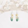 YFN Birth Month Flower Drop Dangle Earrings S925 Sterling Silver Birthday Jewelry Gifts for Women(Drop-Dec.Narcissus Earrings)