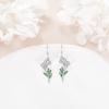 YFN Birth Month Flower Drop Dangle Earrings S925 Sterling Silver Birthday Jewelry Gifts for Women(Drop-Jan.-Carnation Earrings)