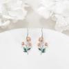 YFN Birth Month Flower Drop Dangle Earrings S925 Sterling Silver Birthday Jewelry Gifts for Women(Drop-Jun.Rose Flower Earrings)