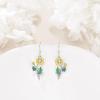 YFN Birth Month Flower Drop Dangle Earrings S925 Sterling Silver Birthday Jewelry Gifts for Women(Drop-Nov. Chrysanthemum Earrings)
