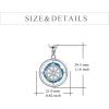 YFN Compass Necklace Sterling Silver Map Necklace Graduation Friendship Talisman Travel Necklace Inspirational Graduation Gift Jewelry Gifts for Women Men