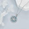 YFN Compass Necklace Sterling Silver Map Necklace Graduation Friendship Talisman Travel Necklace Inspirational Graduation Gift Jewelry Gifts for Women Men