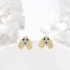 YFN Dog Stud Earrings Sterling Silver Dog Breed Earrings Jewelry Puppy Gifts for Women(Basset Hound)