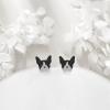 YFN Dog Stud Earrings Sterling Silver Dog Breed Earrings Jewelry Puppy Gifts for Women(Boston Terrier)